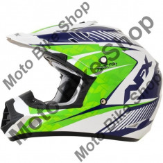 MBS Casca motocross AFX FX-17 Factor, XL, verde/alb/albastru, Cod Produs: 01104556PE foto