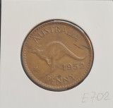 Australia Penny 1952, Australia si Oceania