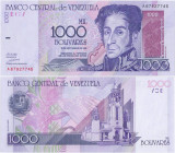 1998 (10 IX), 1,000 Bol&iacute;vares (P-79) - Venezuela - stare UNC