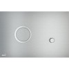 Clapeta WC Alcadrain FLAT-STING, Alunox, Aluminiu Anodizat + Inox, Rezervor Incastrat, Dubla Comanda