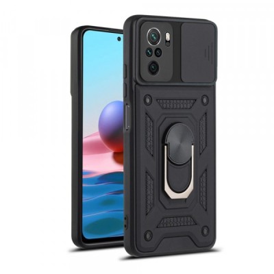 Husa pentru Xiaomi Poco M5s / Redmi Note 10S / Note 10, Techsuit, CamShield, Neagra foto