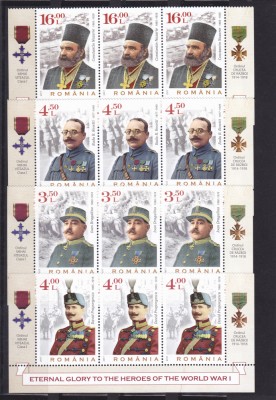 ROMANIA 2017 - GLORIE ETERNA EROILOR PRIMULUI RAZBOI MONDIAL, MNH - LP 2174 foto