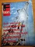 Flacara 22 iulie 1972-conferinta nationala PCR,fabrica 8 martie piatra neamt