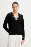 Morgan pulover culoarea negru, MCOLO