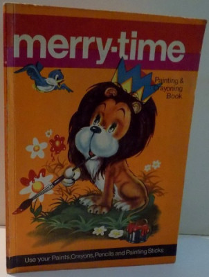 MERRY-TIME, PAINTING &amp;amp; CRAYONING BOOK , 1972 foto