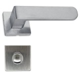 M&acirc;ner Ușă Interior M1031 Crom Satinat cu Rozetă WC, Aliaj AlZn, Rozetă Slim 50x50mm, Made in Italy