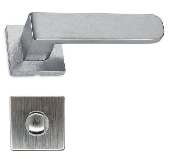 M&acirc;ner pentru uși de interior - M1031 - crom satin cu rozetă WC