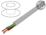 Cablu electric neecranat BiT LiYY 3x1,5mm2 gri 300V