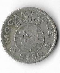 Moneda 2,5 escudos 1954 - Mozambic foto