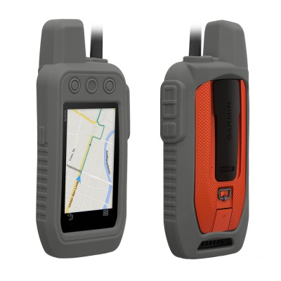 Husa de protectie Kwmobile pentru Garmin Alpha 300/Alpha 200, Gri, Silicon, KWM0000179J008C foto