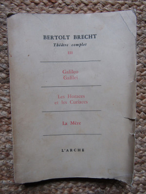 Bertolt Brecht - Th&amp;eacute;&amp;acirc;tre Complet Vol. 3 foto