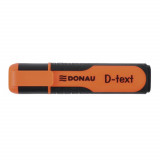 Cumpara ieftin Set 10 Textmarkere DONAU D-text, Varf Tesit si Scriere de 1-5 mm, Corp cu Grip, Culoare Portocaliu Fluorescent, Textmarker Birou, Evidentiator, Instru