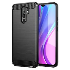 Husa pentru Xiaomi Redmi 9, OEM, Carbon, Neagra foto