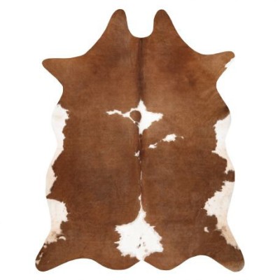 Covor Artificial Cowhide, Vaca G5070-2 maro alb din piele, 100x150 cm foto