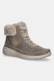 Skechers botine GLACIAL ULTRA WOND culoarea maro, 144202