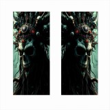 Set 2 stickere auto decorative pentru st&Atilde;&cent;lpi u&Egrave;i, folie orajet autoadeziv&Auml;, print ecosolvent hd, 50x22 cm, AVEX