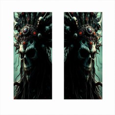 Set 2 stickere auto decorative pentru st&Atilde;&cent;lpi u&Egrave;i, folie orajet autoadeziv&Auml;, print ecosolvent hd, 50x22 cm