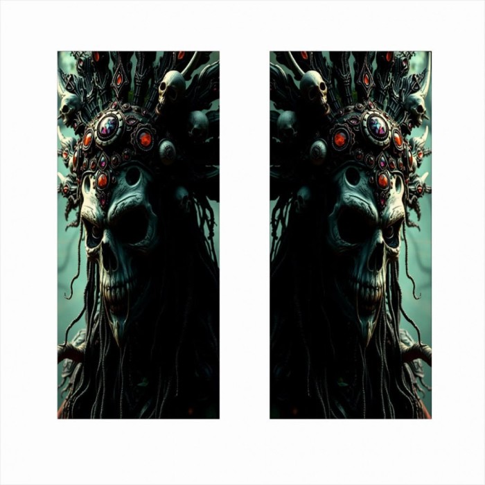 Set 2 stickere auto decorative pentru st&Atilde;&cent;lpi u&Egrave;i, folie orajet autoadeziv&Auml;, print ecosolvent hd, 50x22 cm