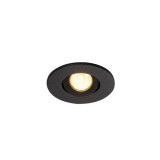 Spot incastrat, NEW TRIA 45 Ceiling lights, black LED, 3000K, round, black, 30&deg;, incl. driver, clip springs,, SLV
