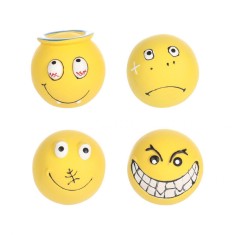 FLAMINGO JUCARIE MINGE EMOJI YELLOW PENTRU CAINI 6CM (PRET BUC)