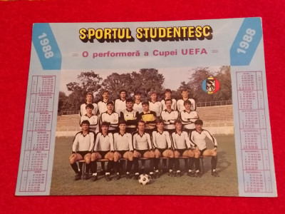 Foto fotbal - echipa SPORTUL STUDENTESC BUCURESTI (anul 1988) foto