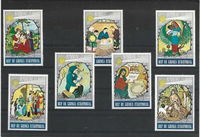 GUINEA ECUATORIALĂ, NAVIDAD - SERIE COMPLETĂ MNH foto