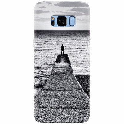 Husa silicon pentru Samsung S8, Abstract Dock Man Grey foto