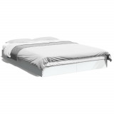 VidaXL Cadru de pat, alb, 120x200 cm, lemn prelucrat