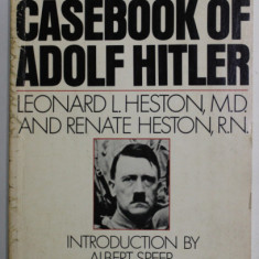 THE MEDICAL CASEBOOK OF ADOLF HITLER by LEONARD L . HESTON and RENATE HESTON , 1980 , COTOR LIPIT CU SCOTCH , PREZINTA URME DE UZURA