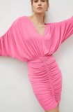 2NDDAY rochie culoarea roz, mini, mulată