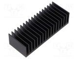 Radiator extrudat cu aripioare negru FISCHER ELEKTRONIK 37,5x100 mm
