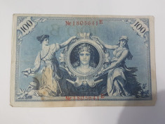 Bancnote Germania - 100 marci 1908 foto