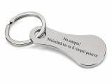 Cumpara ieftin Breloc metalic gravat Nu astepta! Niciodata nu va fi timpul potrivit , argintiu, accesoriu pentru chei, geanta si rucsac, cadou motivational