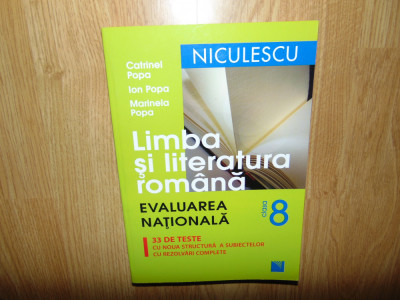 Limba si literatura Romana -Evaluarea nationala -Catrinel Popa anul 2014 foto