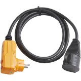 Cumpara ieftin Adaptor cu protectie Brennenstuhl FI, mufa RCD, IP44, indicator test, cablu H07RN-F 3G1.5, 2m, Negru