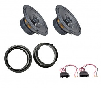 Pachet boxe auto VW Golf IV usi spate GROUND ZERO seria Ferrum 80W RMS