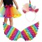 Set costum Unicorn curcubeu cu bentita, fusta si aripi