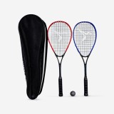 Set Rachete Squash WALLBREAKER 165 (2 rachete, 1 minge cu punct roșu), PERFLY