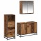 vidaXL Set de mobilier pentru baie 3 pcs Lemn vechi 90 x 33 x 60 cm 3402456