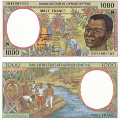 STATELE CENTRAL AFRICANE (GUINEEA ECUATORIALA) 1.000 francs 2000 UNC!!!