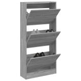 vidaXL Pantofar, gri sonoma, 60x21x125,5 cm, lemn prelucrat