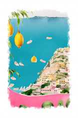 Sticker decorativ, Grecia, Muticolor, 85 cm, 9471ST foto