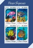 S. TOME E PRINCIPE 2013 - Pesti tropicali /set complet MNH - bloc+colita ( 2 imagini), Nestampilat