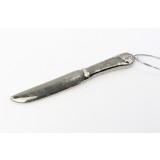 Decoratiune Craciun - Porcelain Cutlery on String, silver 12.5cm | Drescher