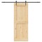 vidaXL Ușă glisantă cu set de feronerie 85x210 cm, lemn masiv de pin 3332744