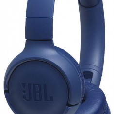 Casti Stereo JBL T500, Microfon, Pure Bass Sound (Albastru)