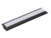 Profil Aluminiu &Icirc;ncastrat Negru 1m pentru Module LED