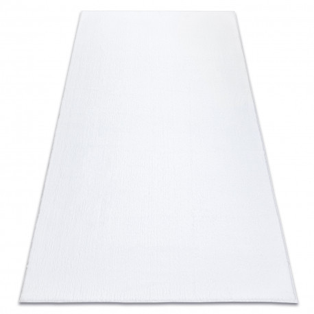 Covor de spalat modern LINDO alb, anti-alunecare, shaggy, 80x150 cm