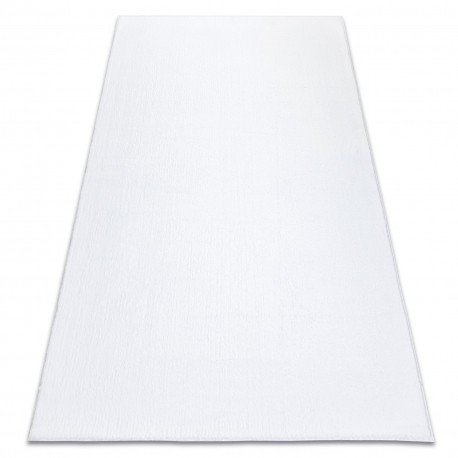 Covor de spalat modern LINDO alb, anti-alunecare, shaggy, 60x100 cm