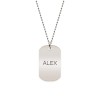Freedom - Colier din argint 925 dog tag personalizat